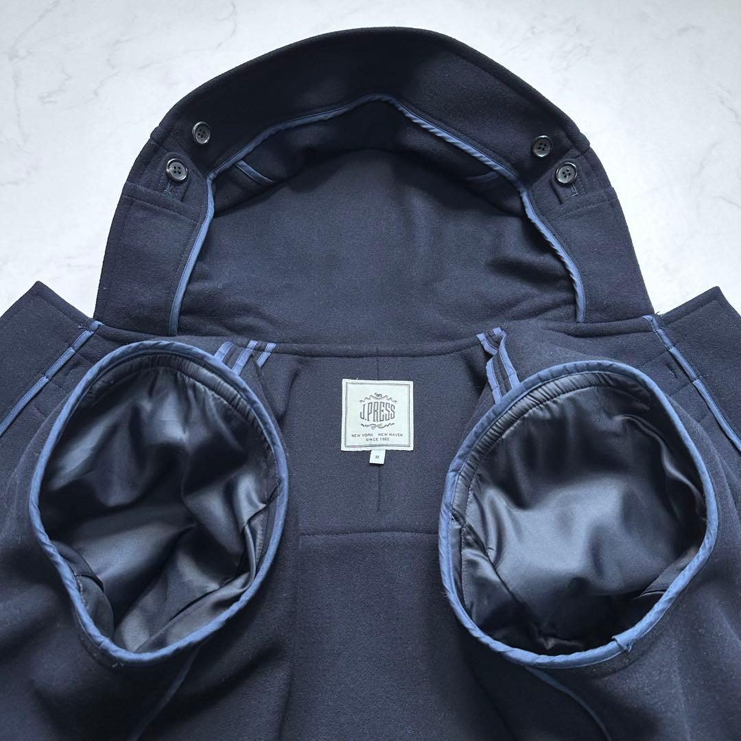 23AW 完売品◎ジェイプレス ダッフルコート シルクブレンド ウール 濃紺 M