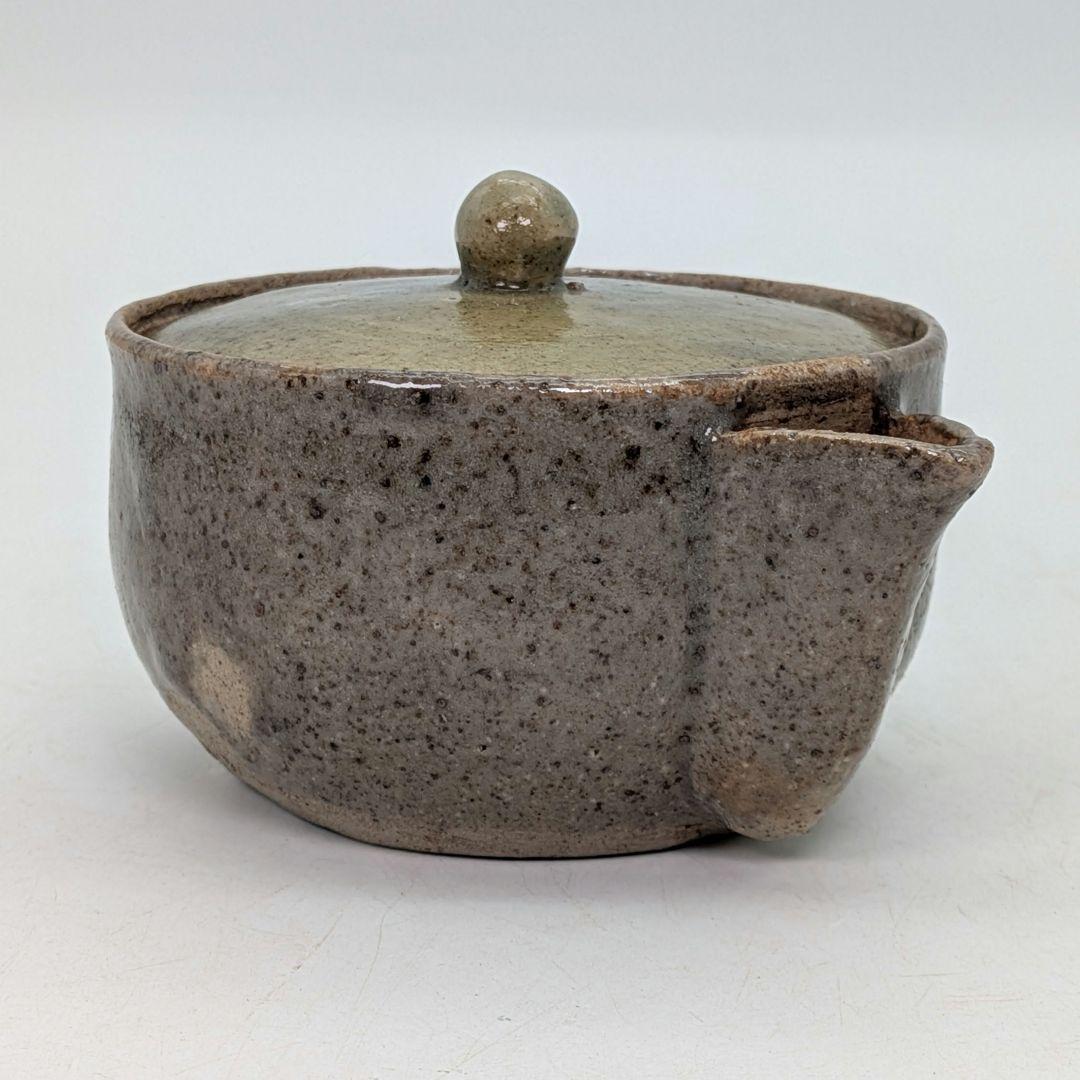 虫明焼 宝瓶 用心箱合布 煎茶道具 煎茶器 泡瓶 お茶 食器 在銘 急須 骨董品