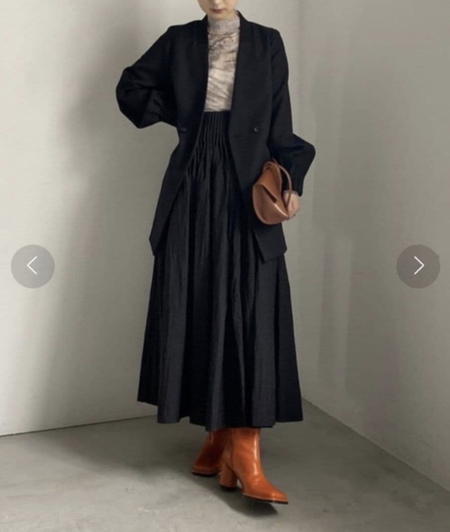 Ameri　RIB DOCKING TUCKED CUFFS JACKET