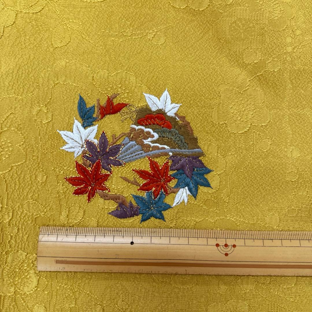 振袖セット　花紋刺繍無地振袖　高級作家物