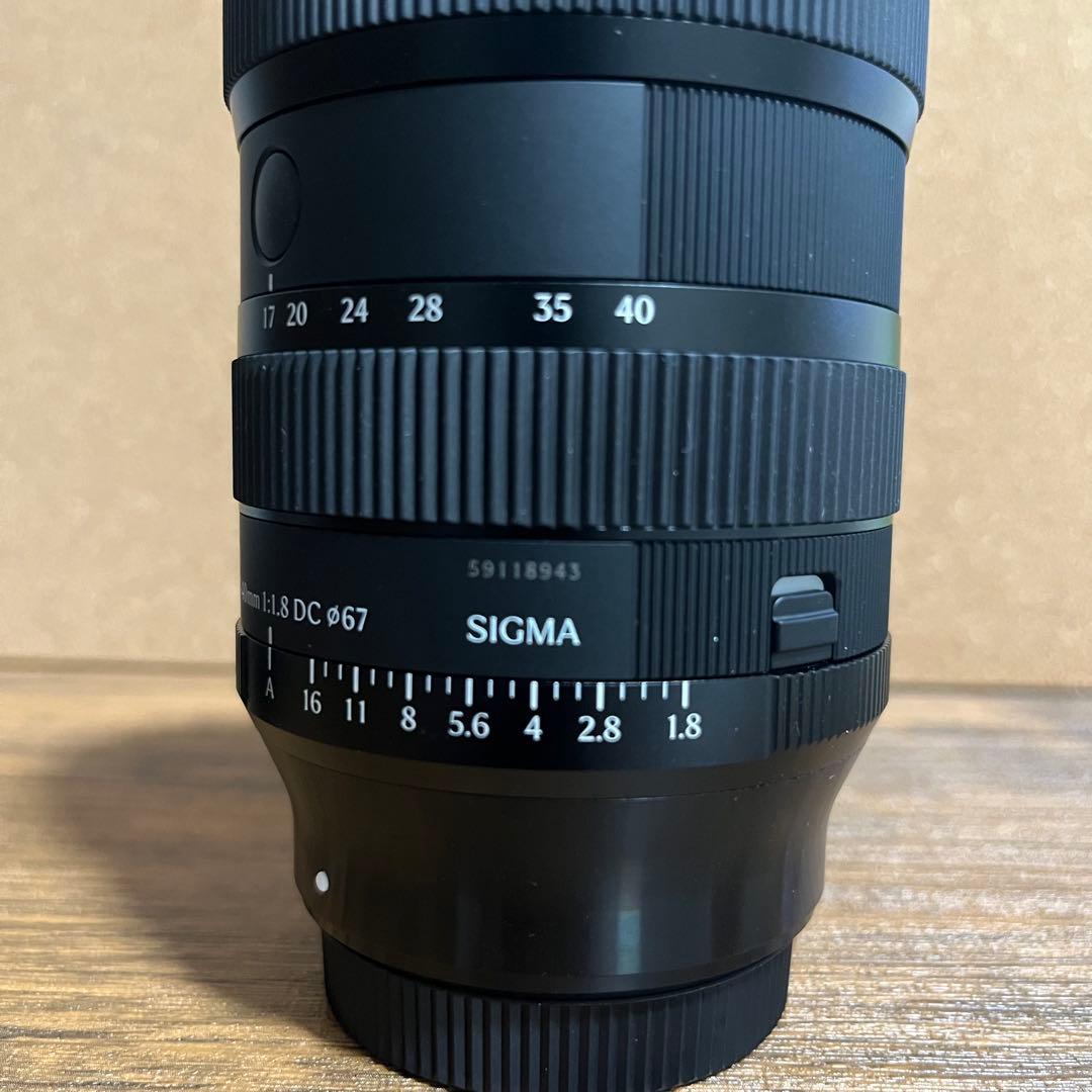 SIGMA ART 17-40mm F1.8 DC X Mount フィルター付