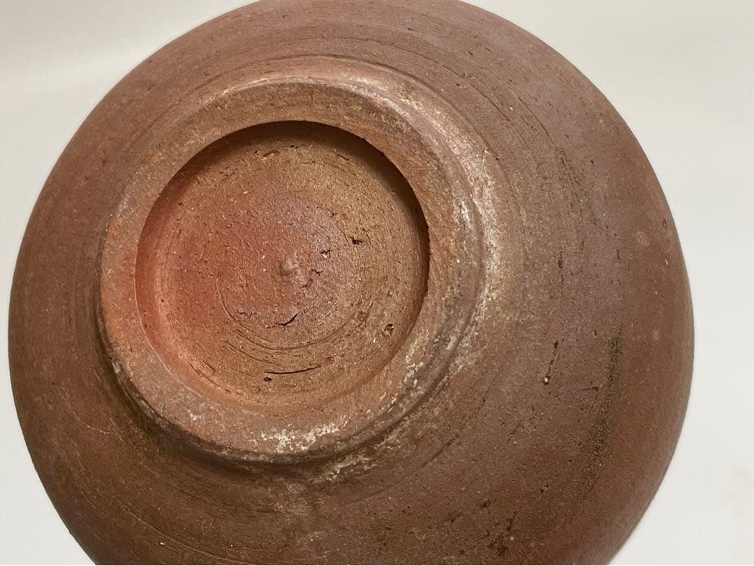 作家物　陶芸家　作者不明　焼締　茶碗　ボウル　抹茶碗　箱無し