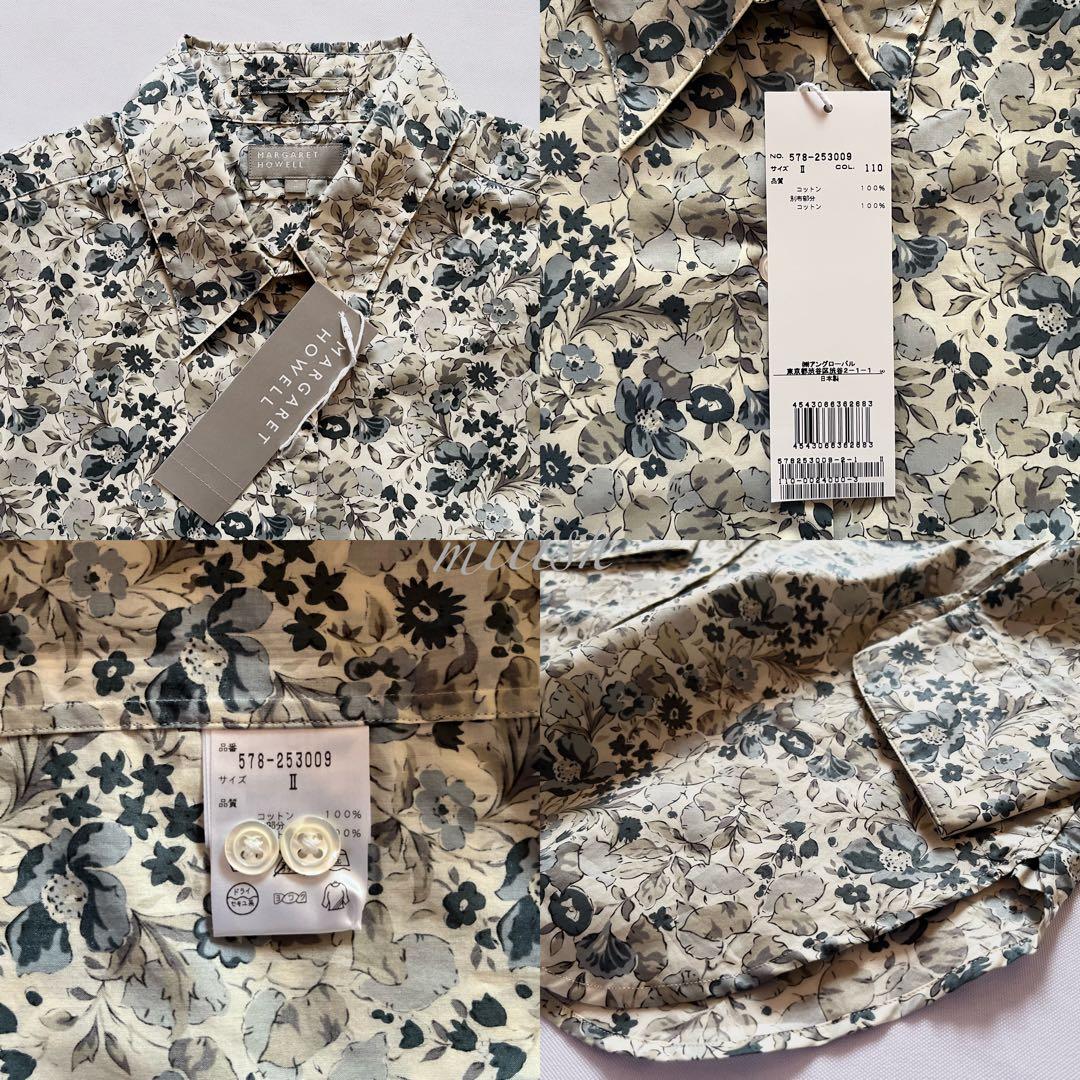 新品タグ付 マーガレットハウエル×リバティ レギュラーカラーシャツ