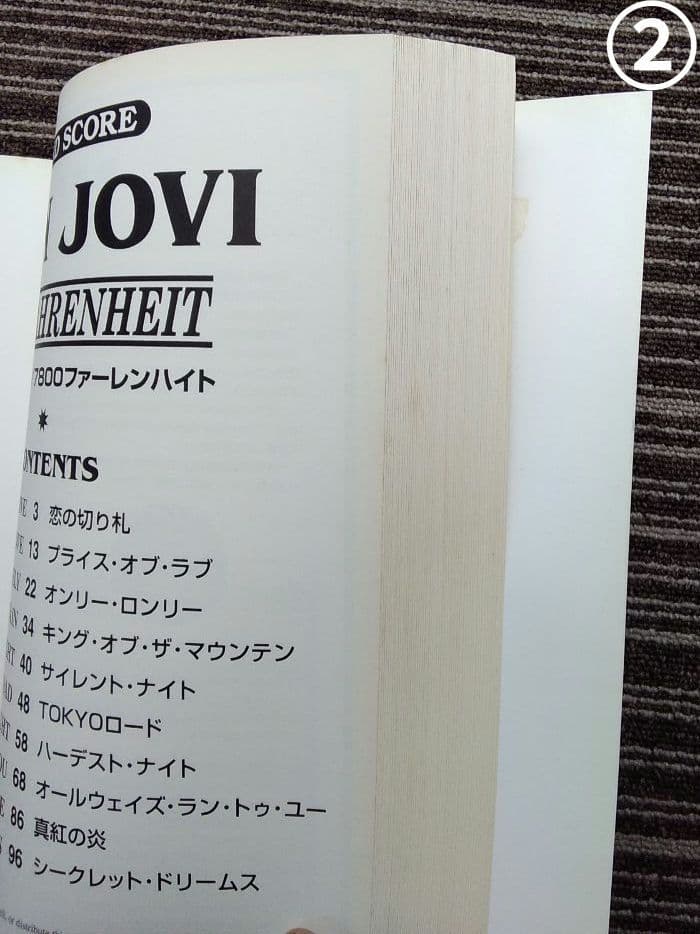 スコア Bon Jovi 楽譜 ボン・ジョヴィ 初版のみ まとめ売り シンコー