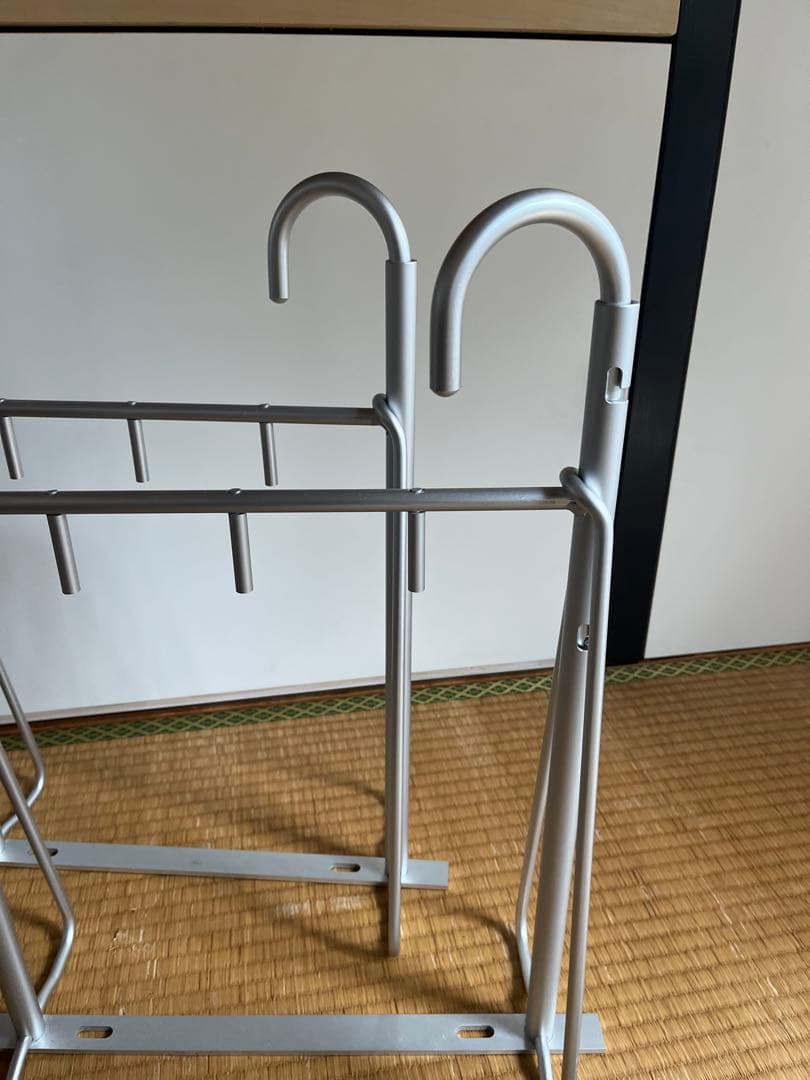 【新品・未使用】天井取付け 自在物干金具 2本セット／高さ調整可