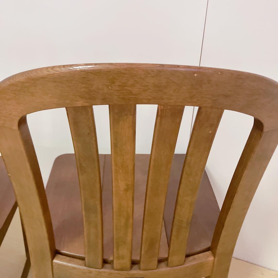 karimoku カリモク家具　木製ダイニングチェア　アームレスチェア　2脚　①