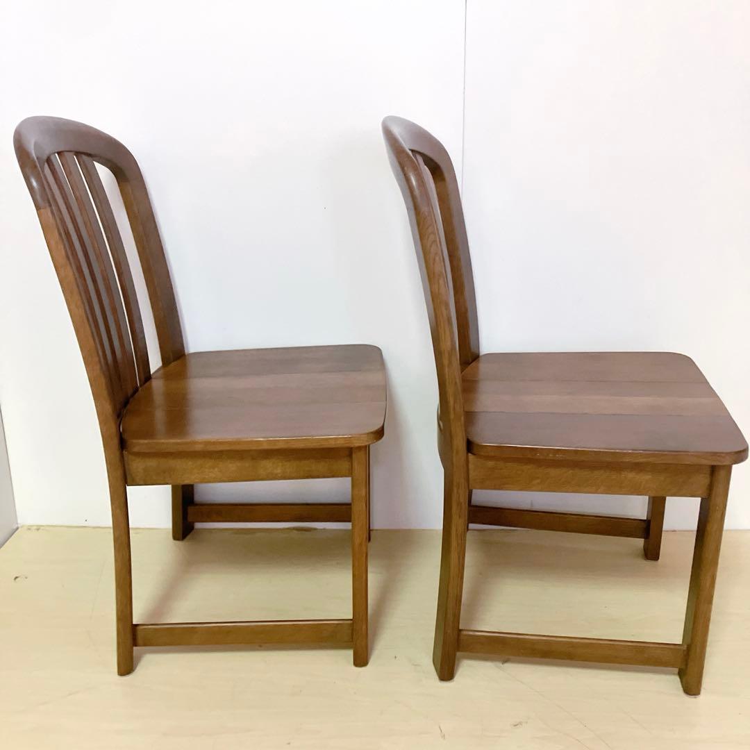 karimoku カリモク家具　木製ダイニングチェア　アームレスチェア　2脚　①