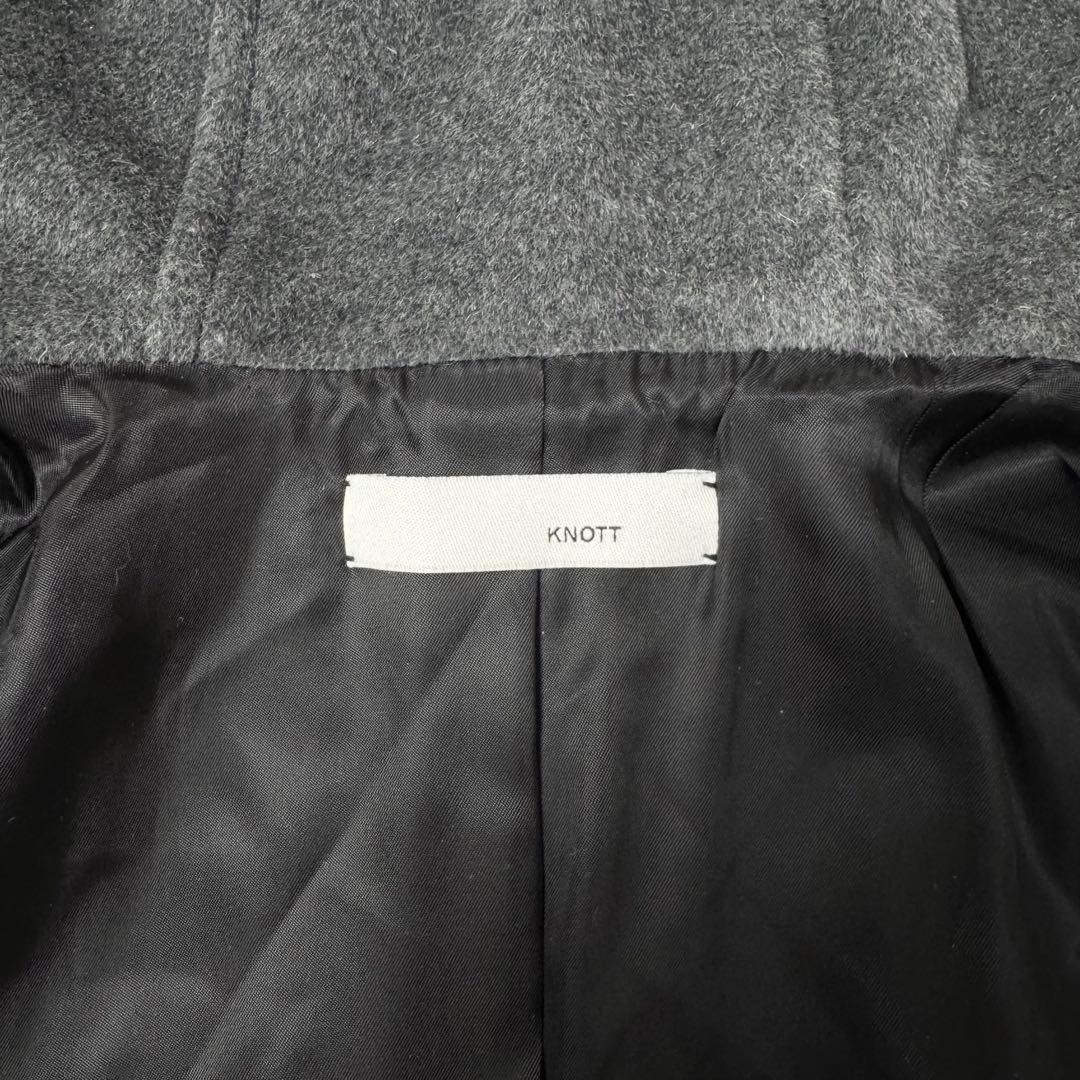【タグ付き新品】ノット　アンゴラ混フード付きウールコート　トゥモローランド