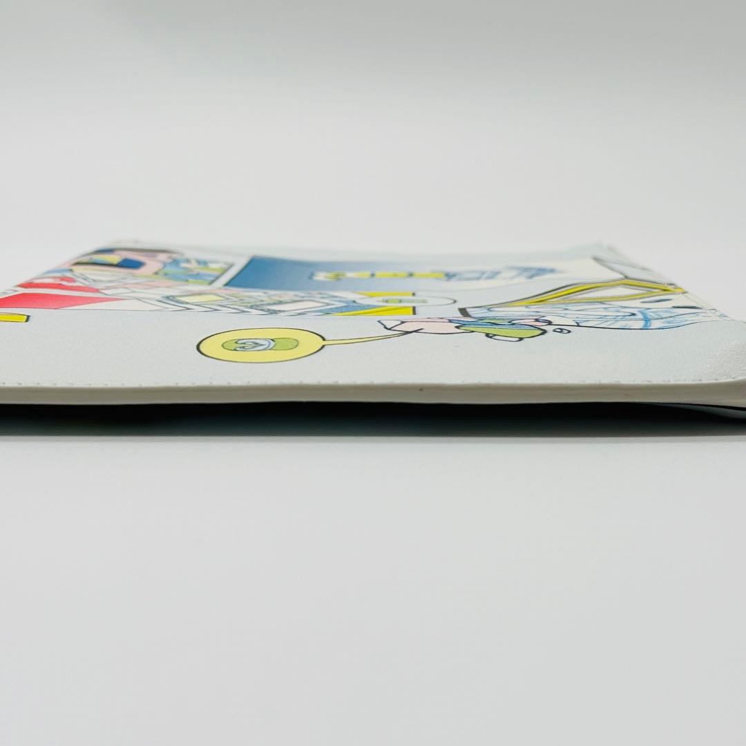 【レア】プラダ マルチカラー レザー 三角プレート クラッチバッグ