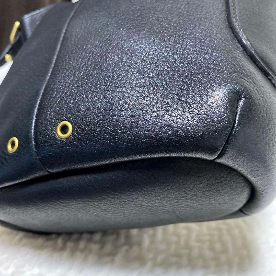 mogumi様 アニエスベー　ショルダーバッグ　本革 レザー 黒 希少