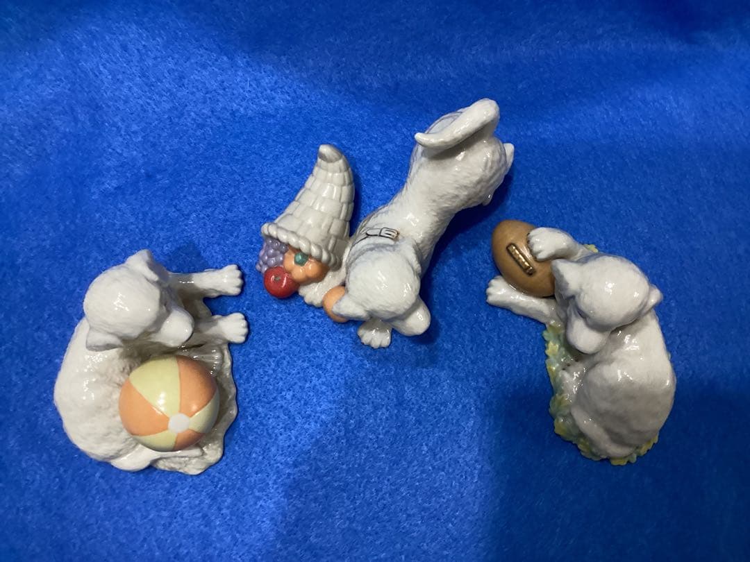 レノックス　フィギュア　フィギュリン　パピー　陶器製犬の置物3体セット