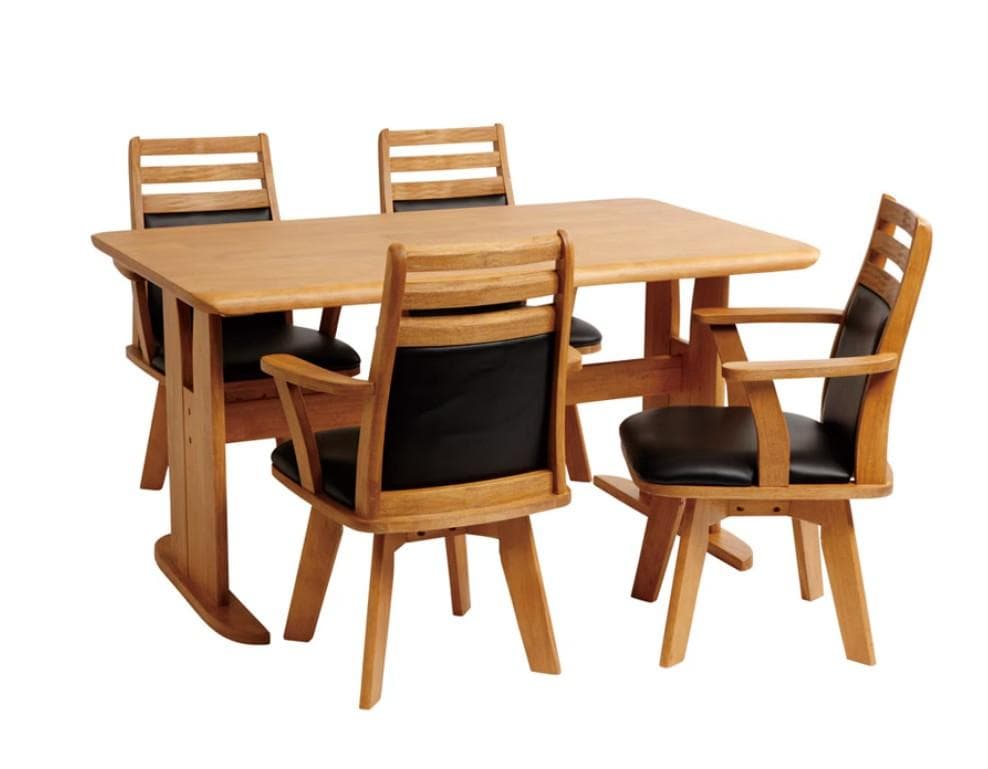 CD DC CB　8脚　ダイニングチェア　アームチェア肘付　ナチュラル＊ブラック