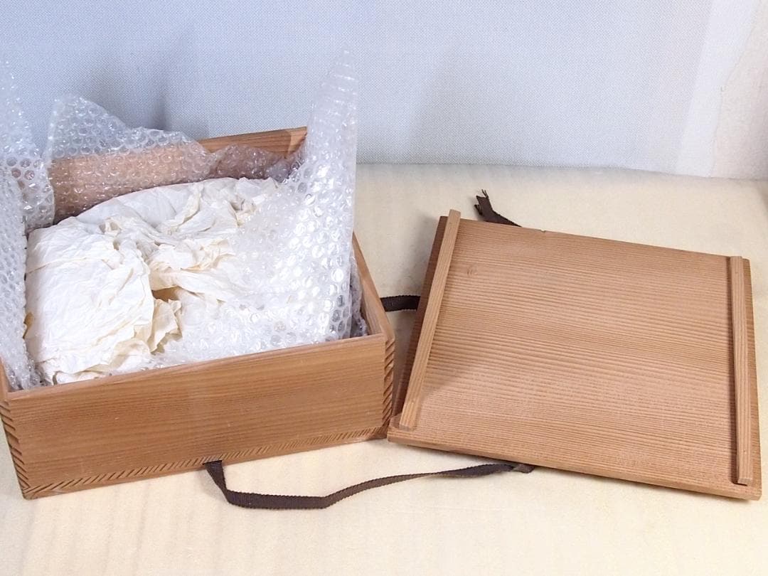 【未使用】京焼/清水焼 平安徳泉造 祥瑞 染付一閑人 盛鉢 盛皿/菓子鉢 茶道具