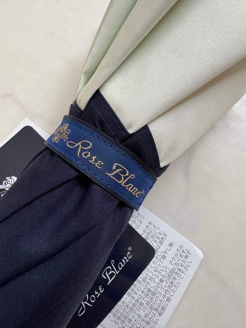 芦屋ロサブラン　晴雨兼用 日傘 100％ 完全遮光　長傘　60cm