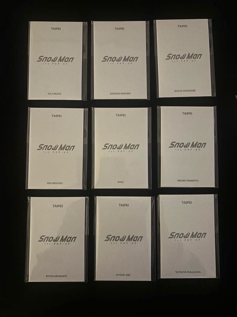 台北限定　Man popup 9人　缶バッジ＋フォトカC コンプリート