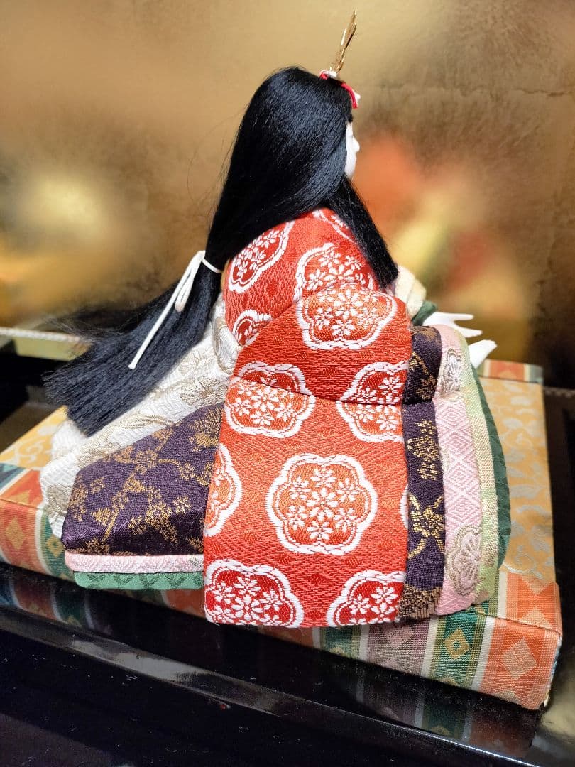 真多呂人形　桃山雛 金箔柄屏風