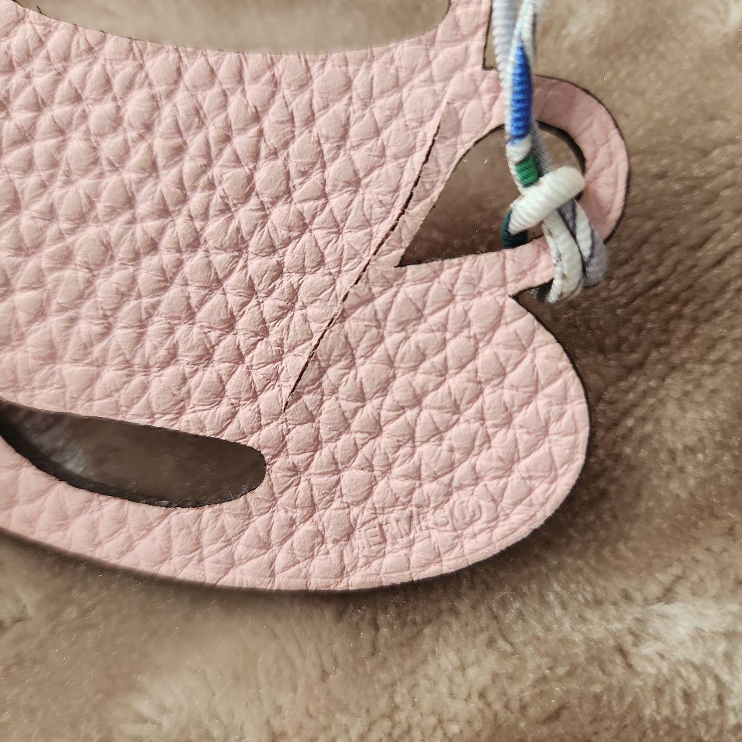 box付【HERMES】レザーチャーム　プティアッシュ　エルメス　ティーカップ