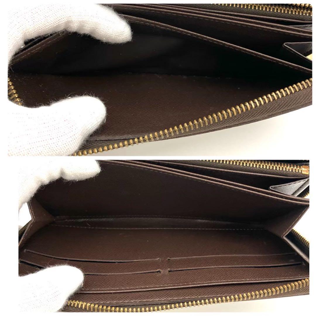 正規品 ルイヴィトン 長財布 ジッピーウォレット ダミエ エベヌ