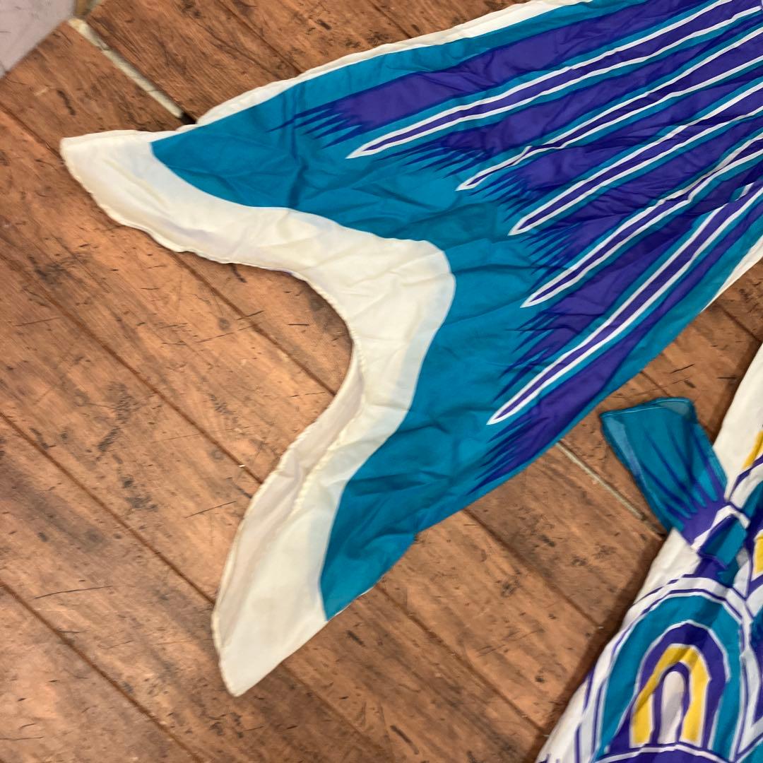 昭和レトロ 鯉のぼり 5メートルセット ナイロン 黒鯉 赤鯉 青鯉 こどもの日