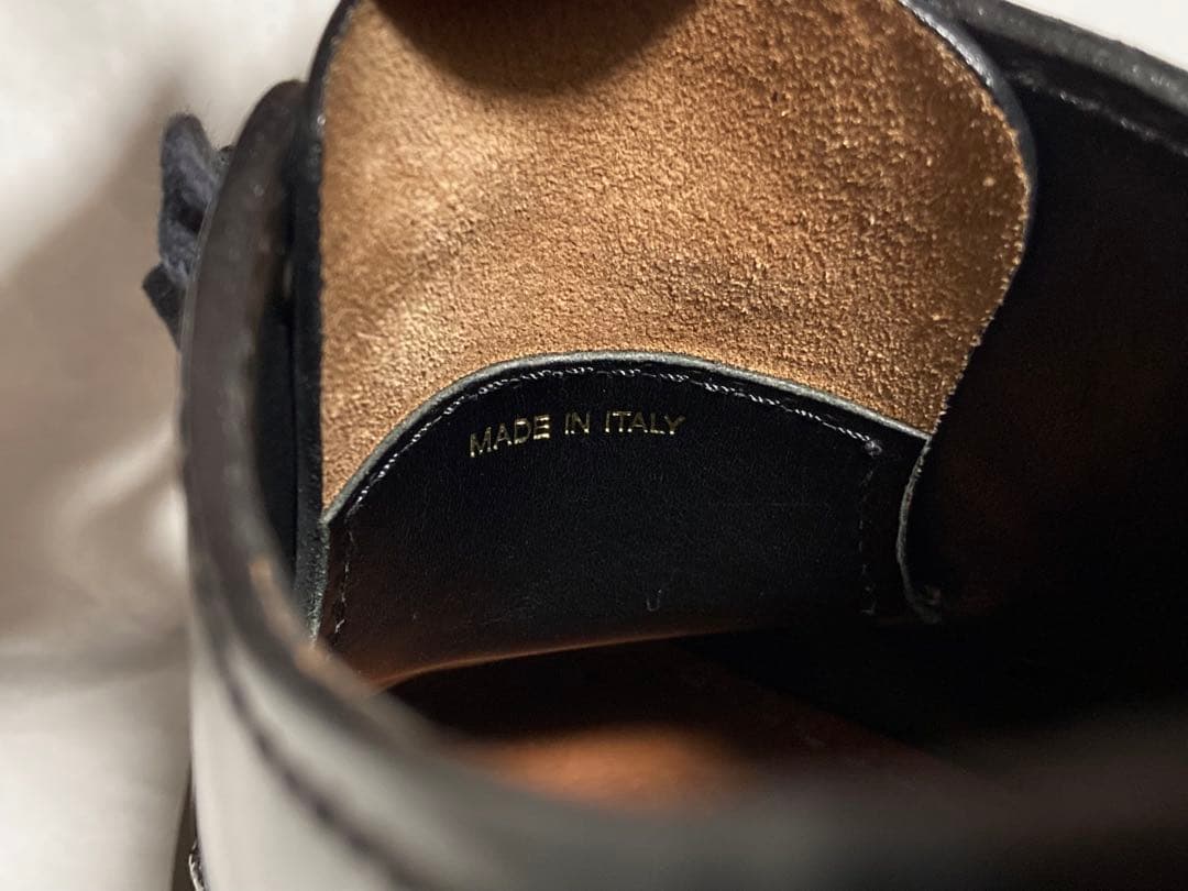 PRADA レースアップレザーシューズ UK6 2EG190 ブラック プラダ