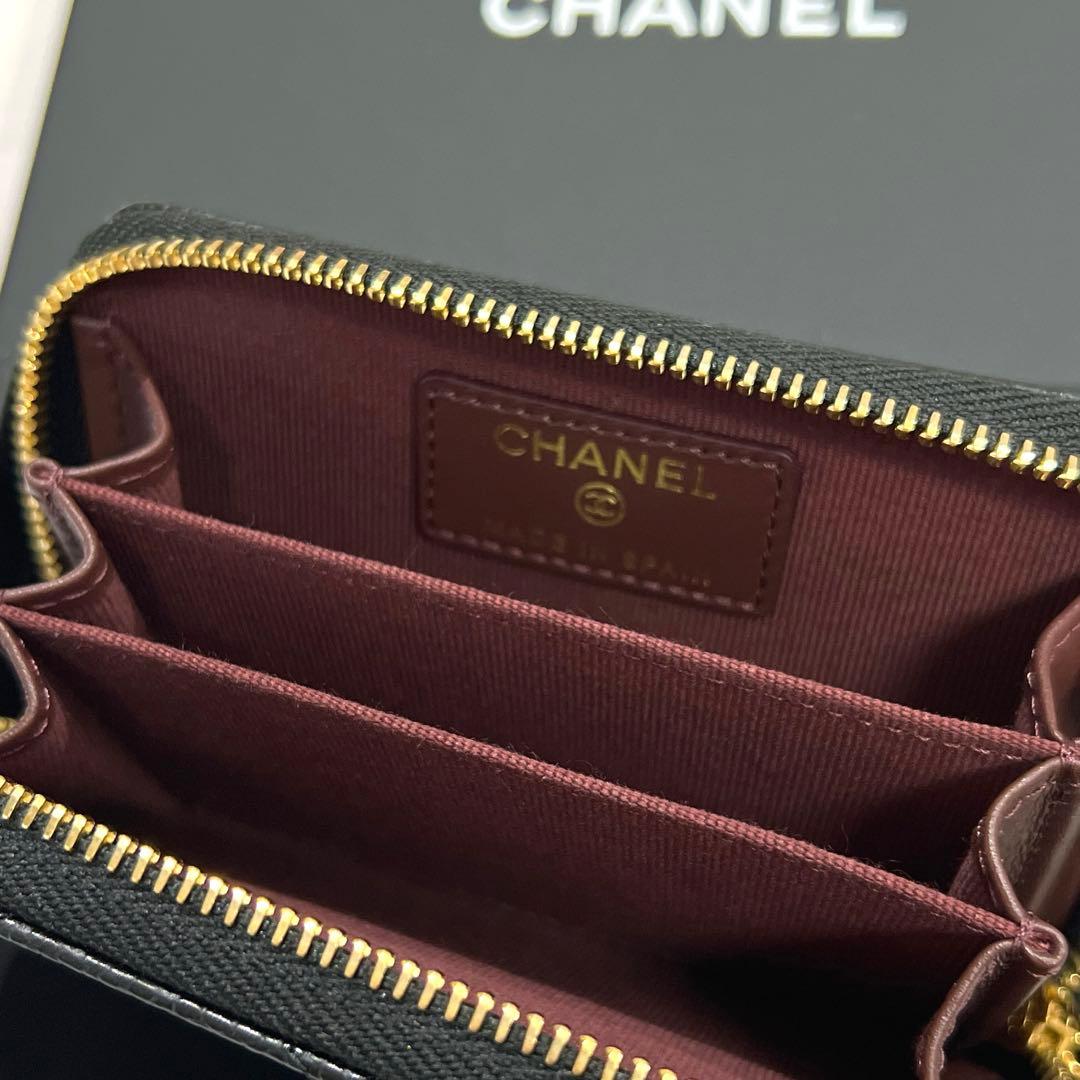 CHANEL クラシック ジップ パース キャビアスキン 財布 新品未使用