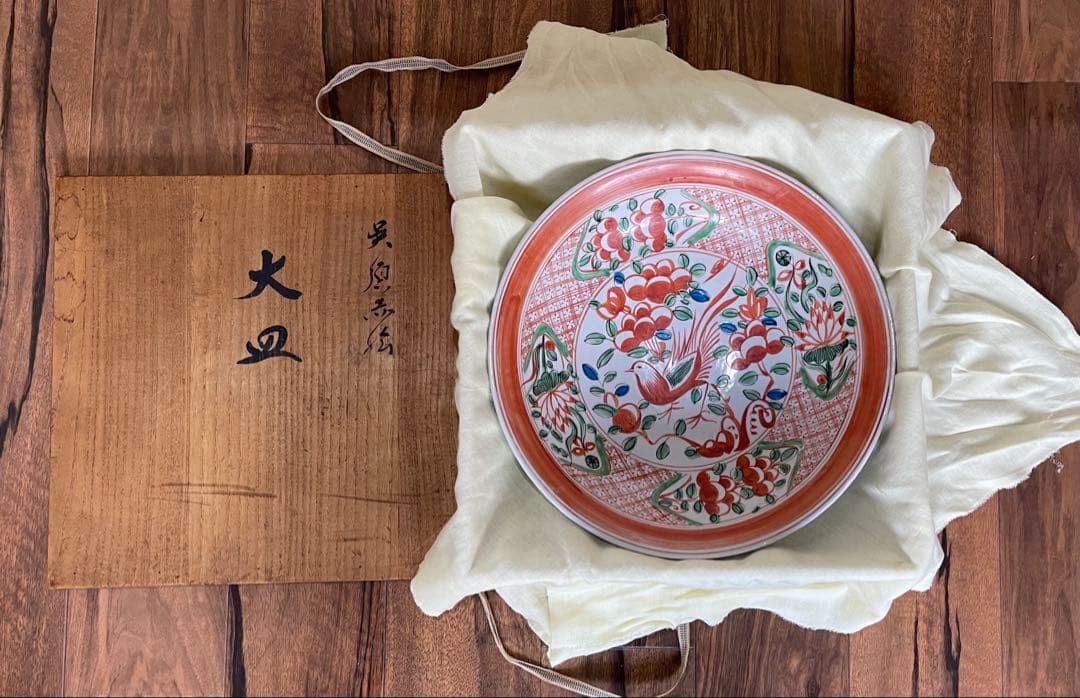 呉須赤松 大皿