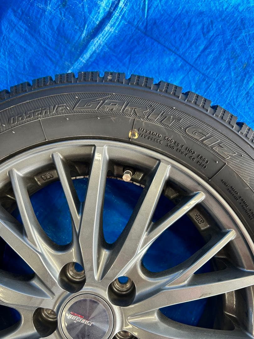 185/60R15 スタッドレス4本セット　シエンタ等に！2023年製造　バリ山