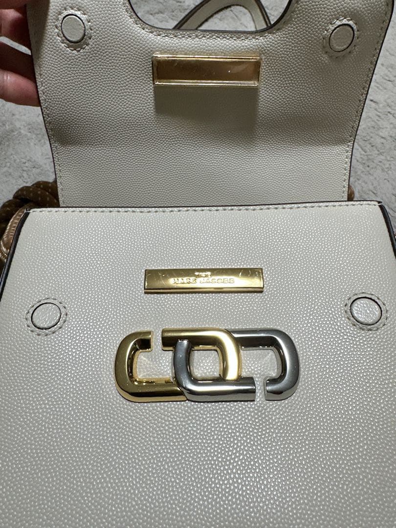 THE MARC JACOBS ホワイト ショルダーバッグ トートバッグ