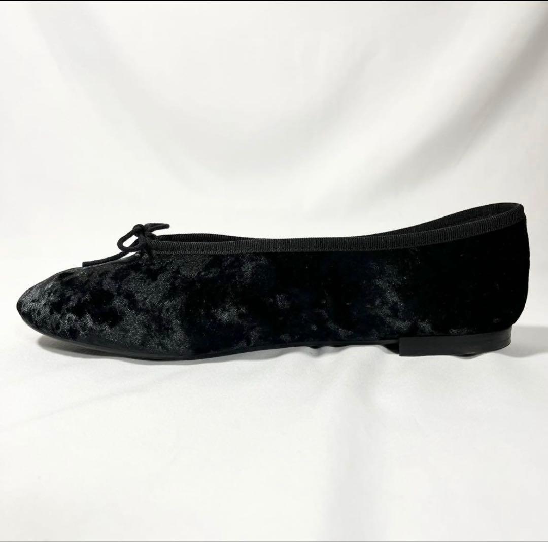 repetto ベルベット ベロア フラットシューズ 24cm