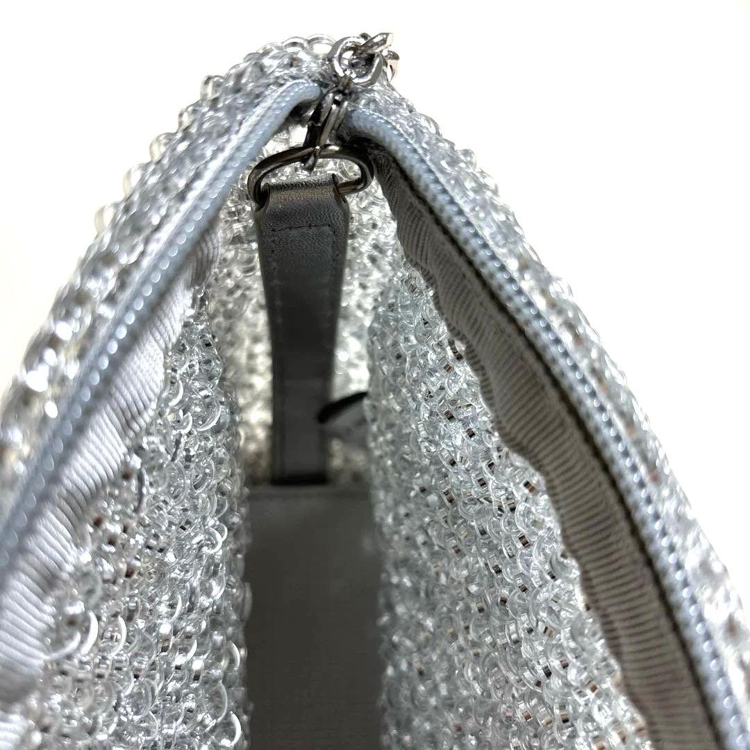 【2回使用】アンテプリマ　リナッシェレ　ショルダー(マチ付き) シルバー