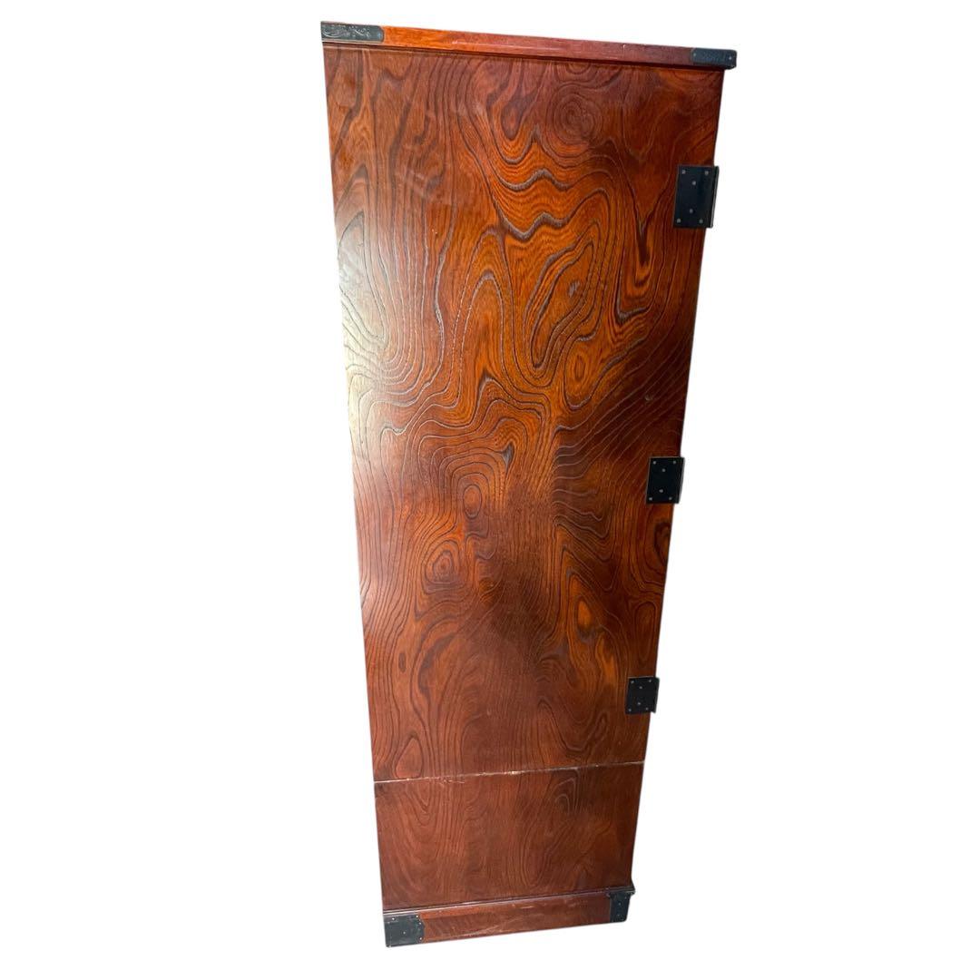 駿河民芸 駿河民藝 ワードローブ 欅材 時代箪笥 昭和レトロ 和製アンティーク