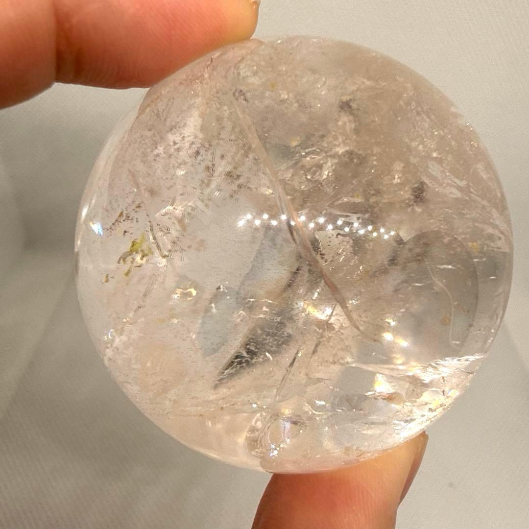 天然石　ピンクアゼツライト　スフィア　【ランダム台座セット】