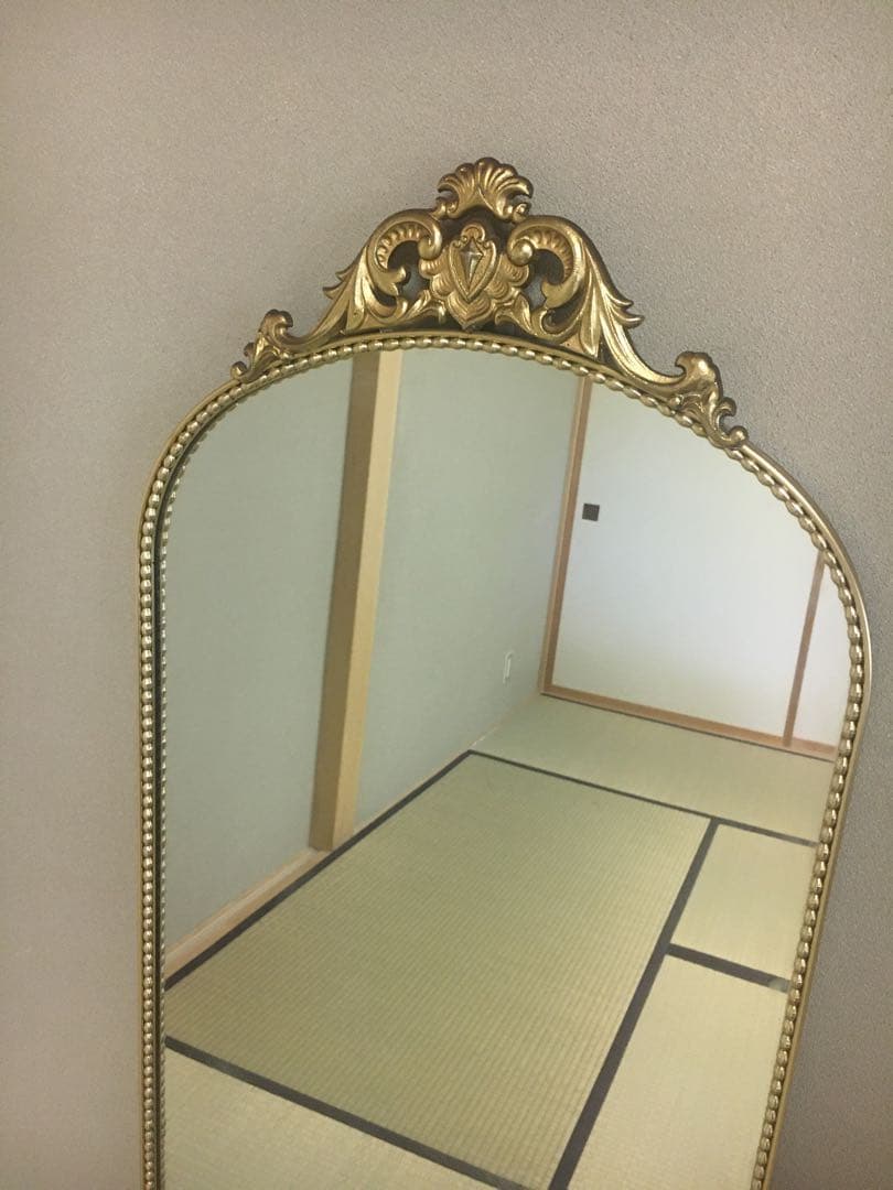 大型ミラー(壁かけ用) 美品　アンティーク