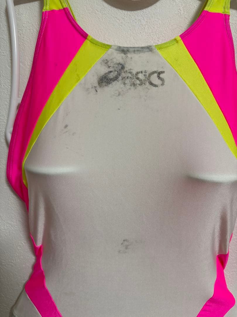 ASICS 白×蛍光ピンク ハイドロCD
