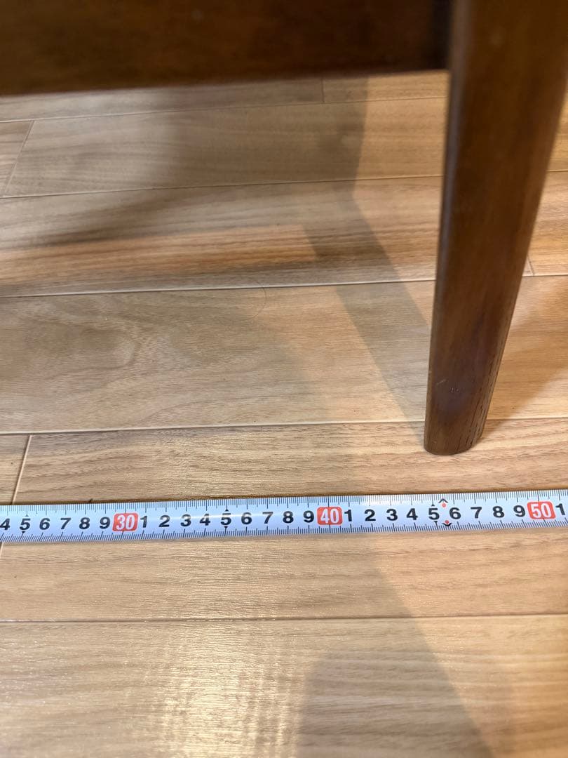 カリモク家具 ダイニングチェア 木製 レザー調座面 椅子　NO.3