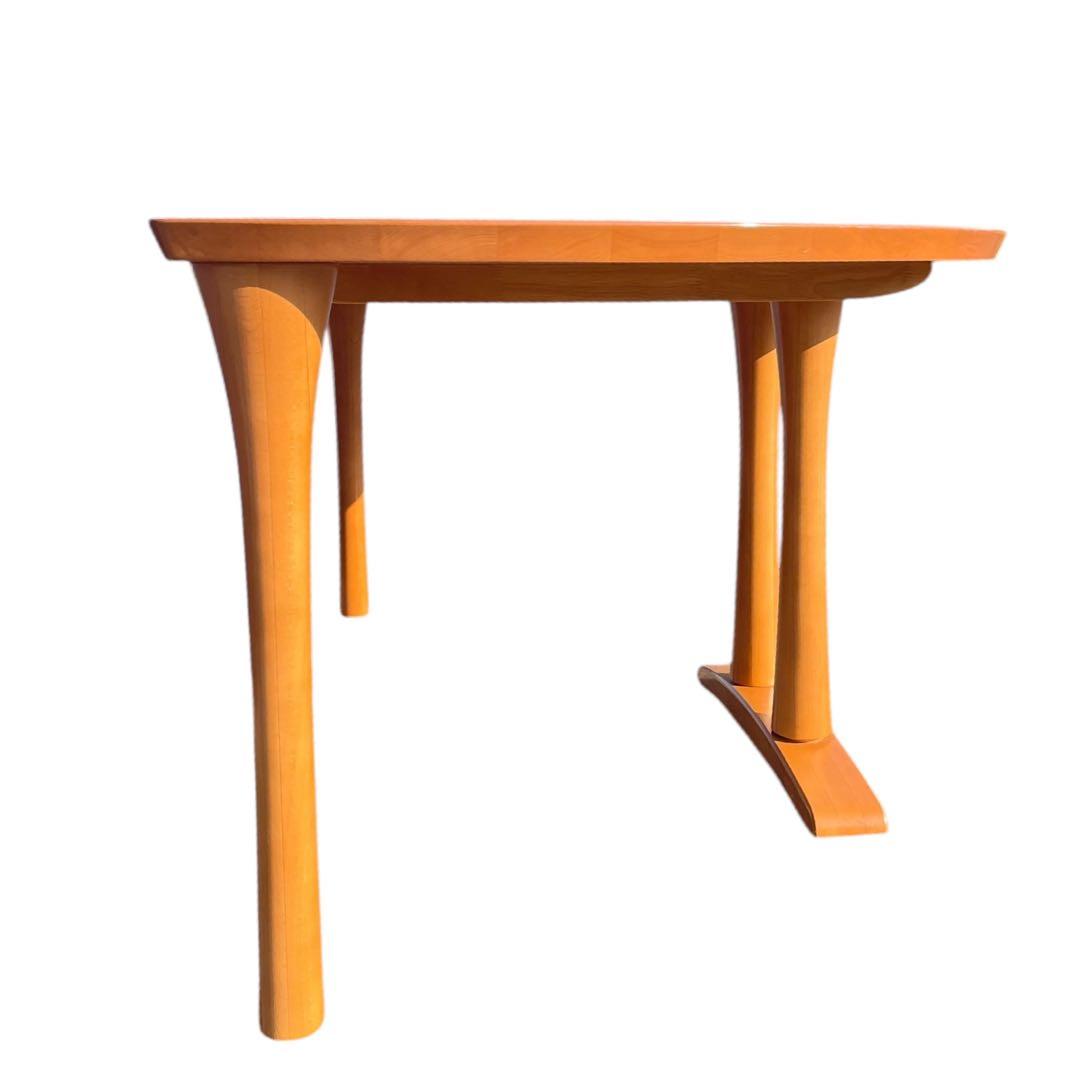 HR589 【希少デザイン】Karimoku ダイニングテーブル やや半円