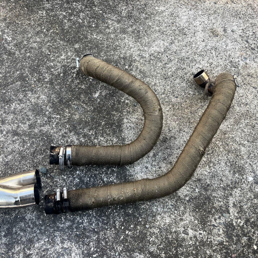 即購入OK ドラッグスター400取り外し 社外　アメリカンドラッカーズ　マフラー