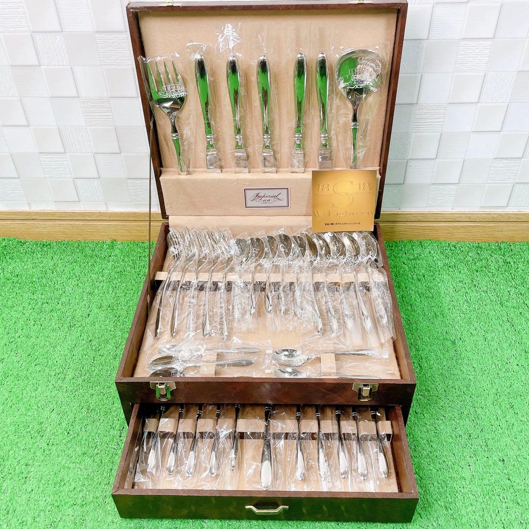 ✨ケース付新品✨ AZUMA アヅマ カトラリーセット 38点 インペリアル