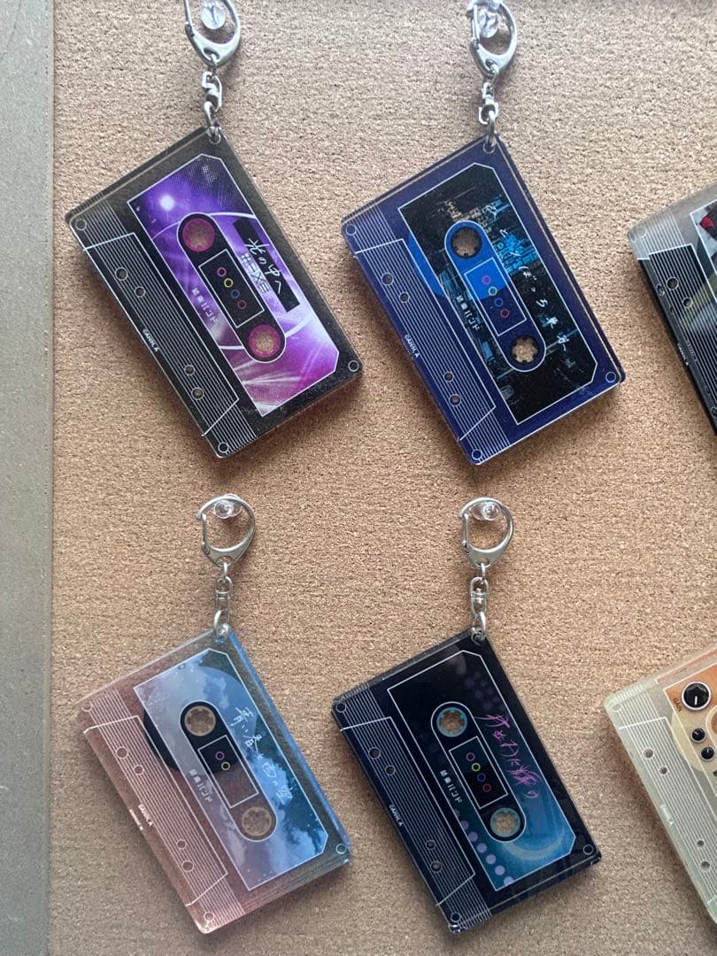 ぼっち・ざ・ろっく！　結束バンド　カセットテープ風アクリルチャーム10点セットB