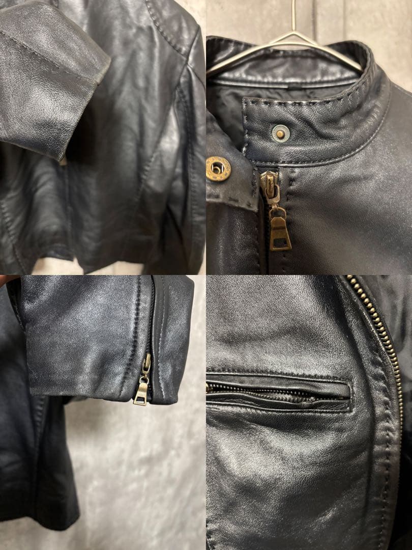 【00s】Archiveイタリア製LeatherJacket\"平成グランジY2K