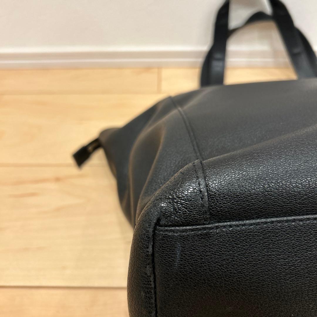 ポールスミス シグネチャー ジップストライプ トートバッグ 肩掛け 黒