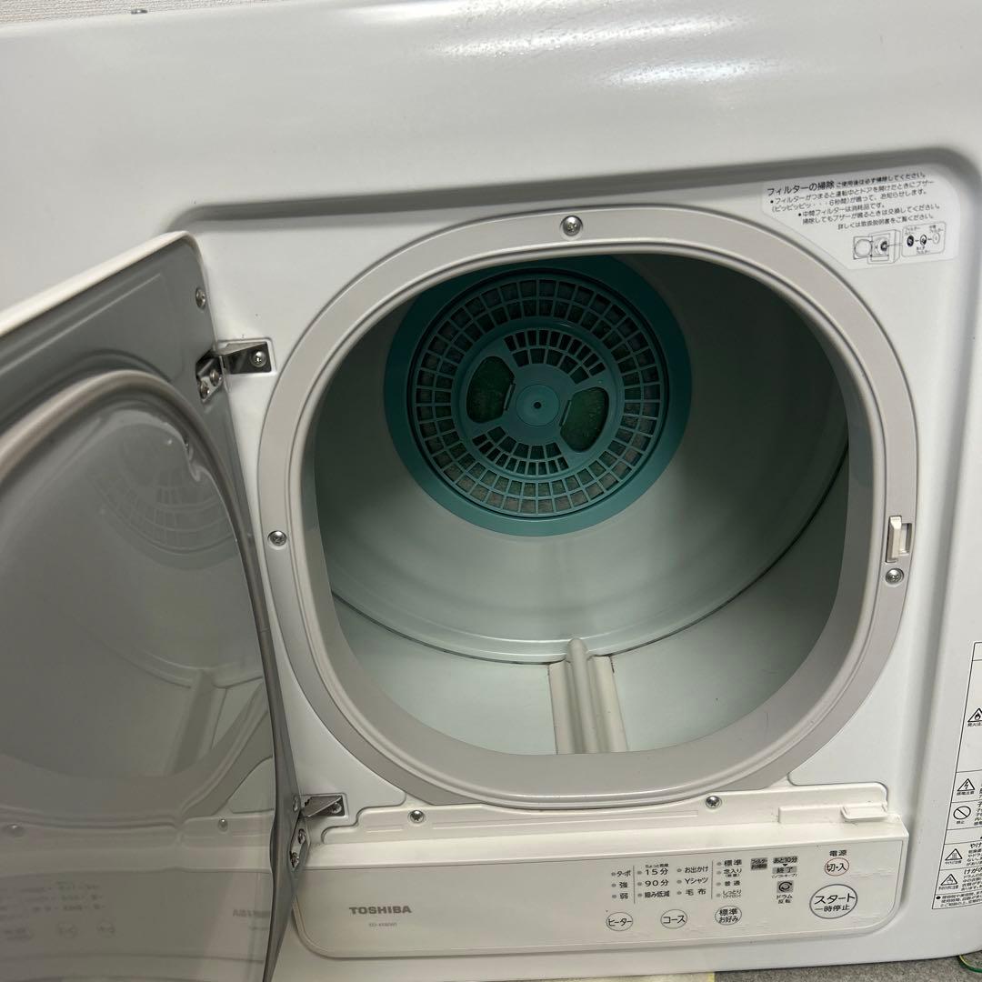 TOSHIBA衣類乾燥機　ED-458-W 4.5kg