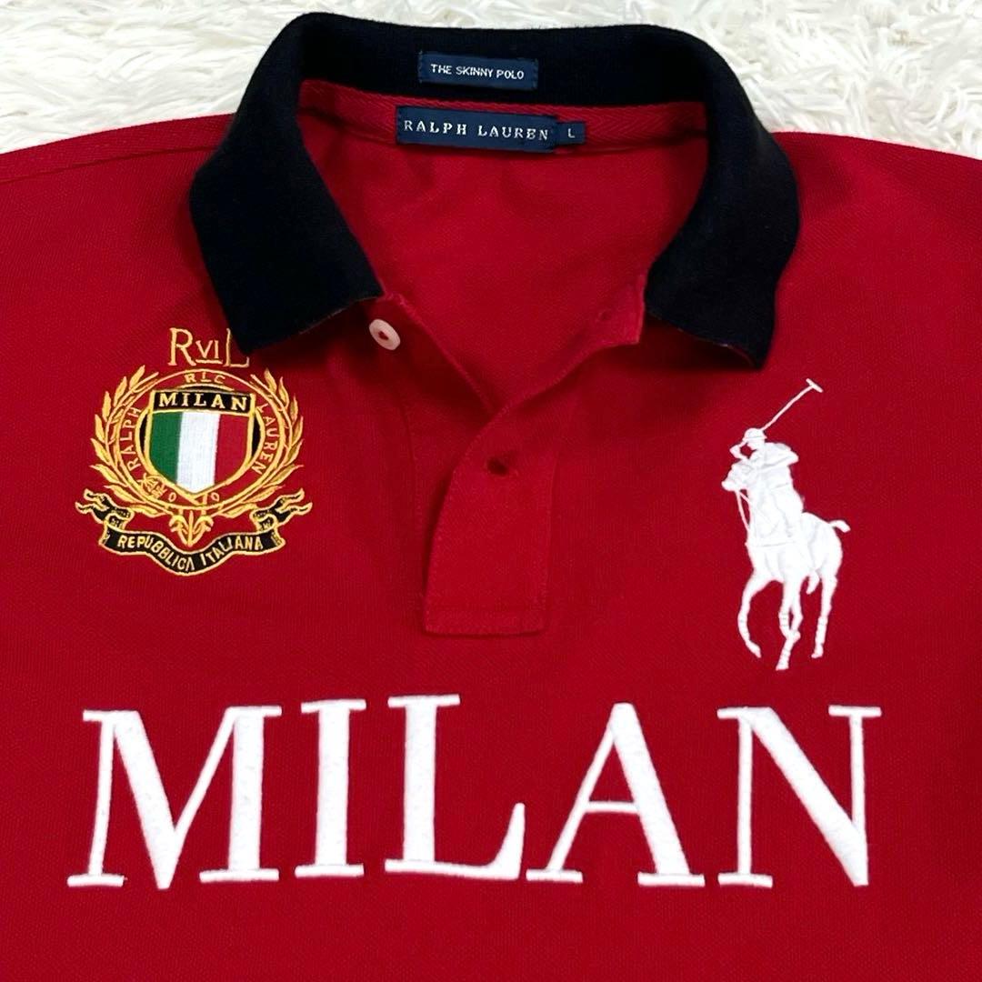 『美品』ラルフローレン ポロシャツ ミラン ビックポニー レディースL スキニー