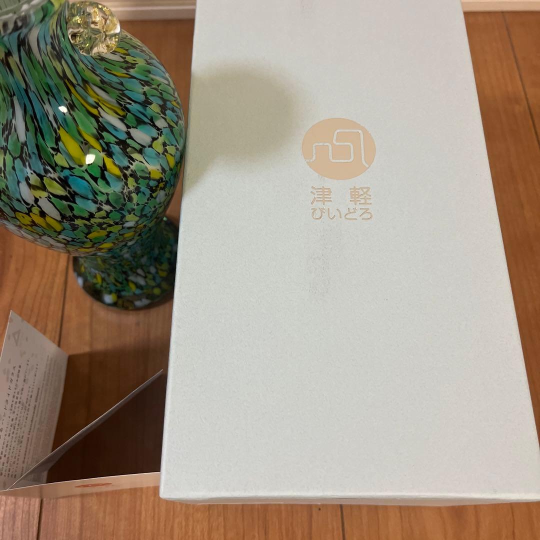 津軽びいどろ　花瓶　石塚硝子　津軽ごよみ