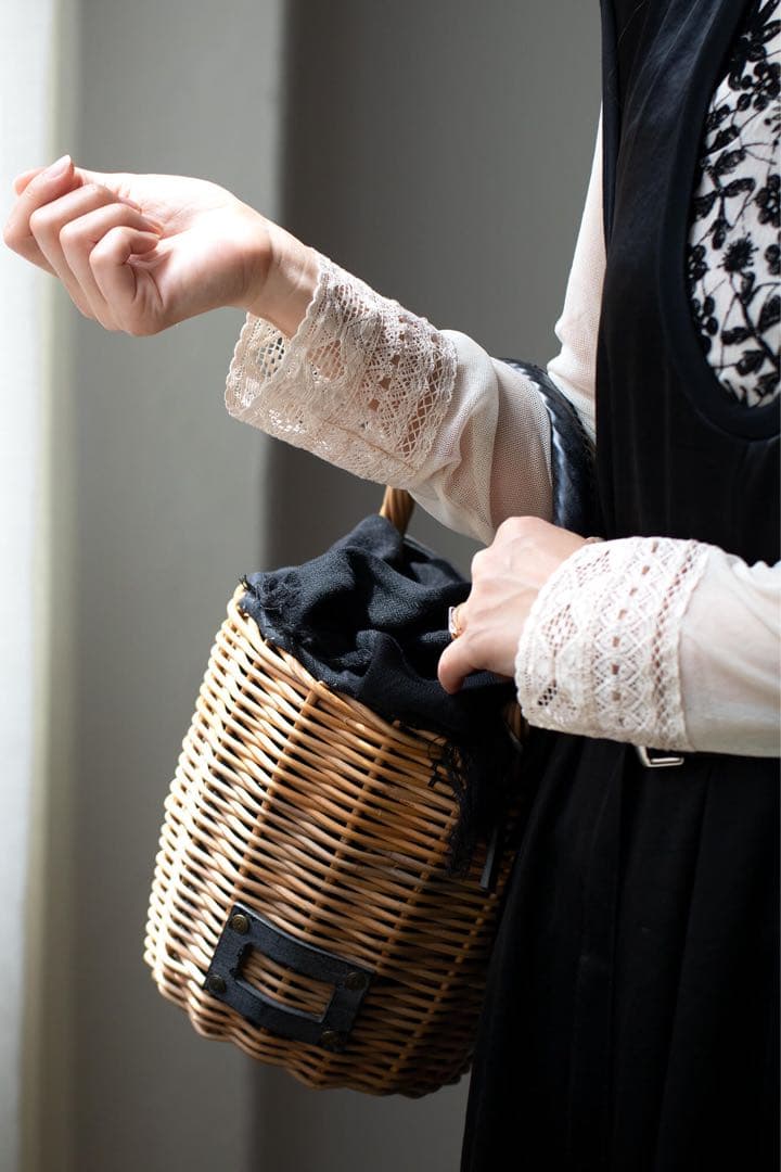 美品 エバゴス ブライドルバケツM ミニバーキン　BLACK