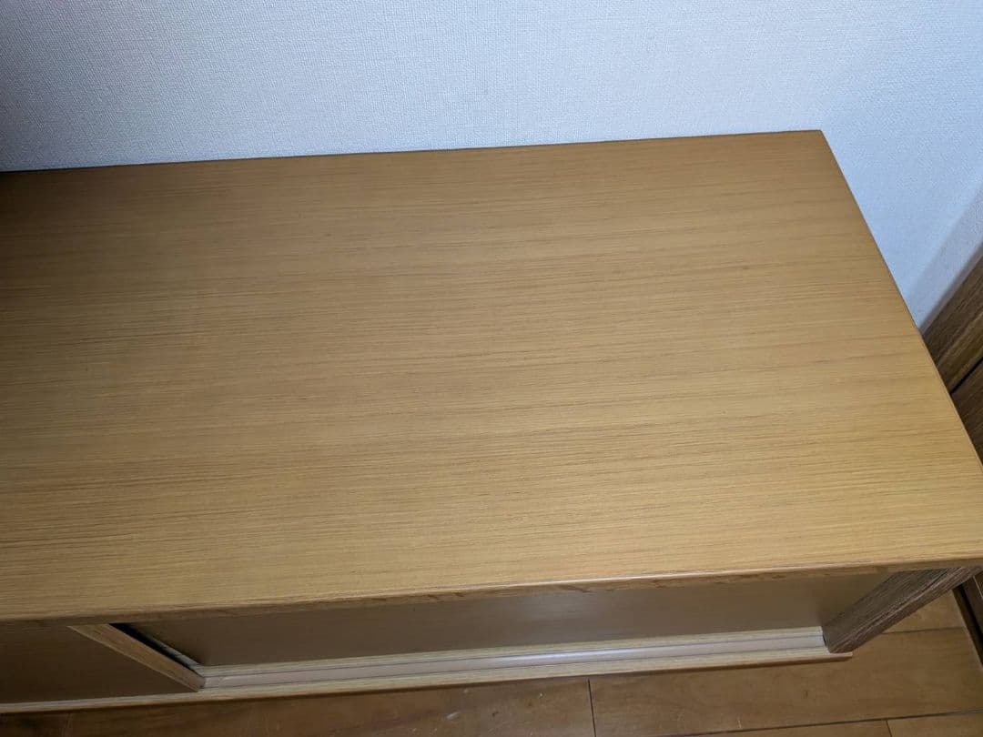 《送料込》無印良品 木製テレビボード オーク材 150 収納棚 TV台家具 廃盤