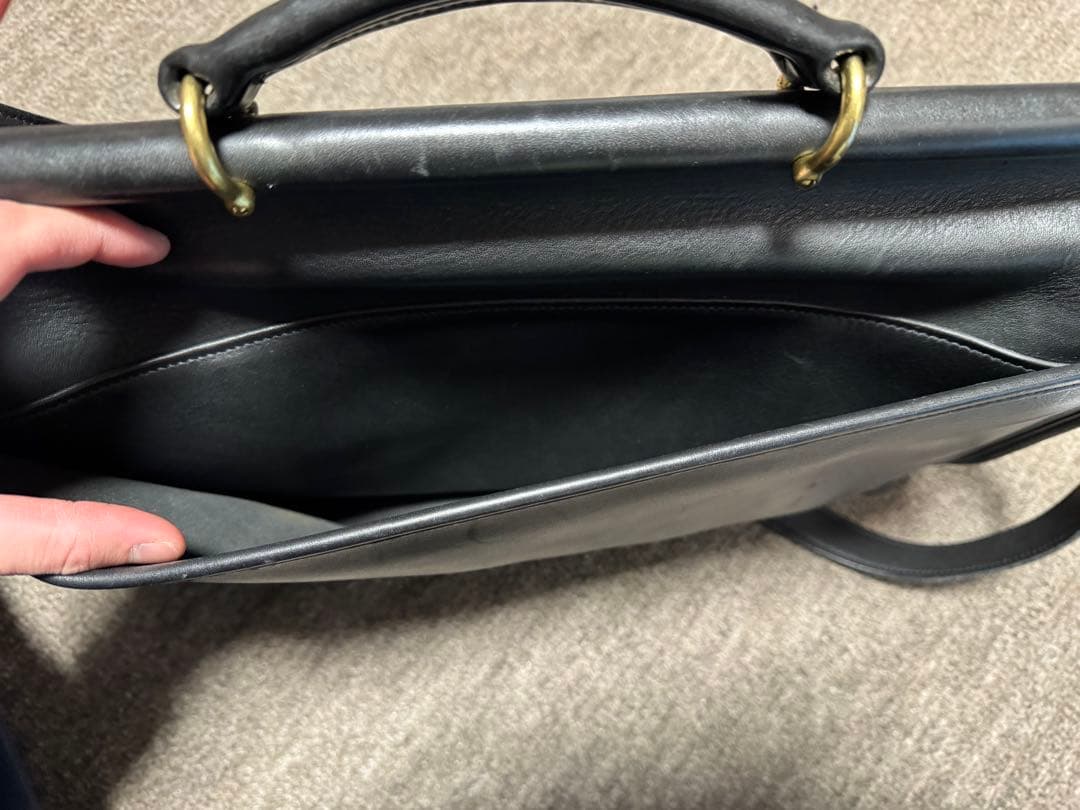 オールドコーチ　OLD COACH　ブリーフケース　黒　madein USA