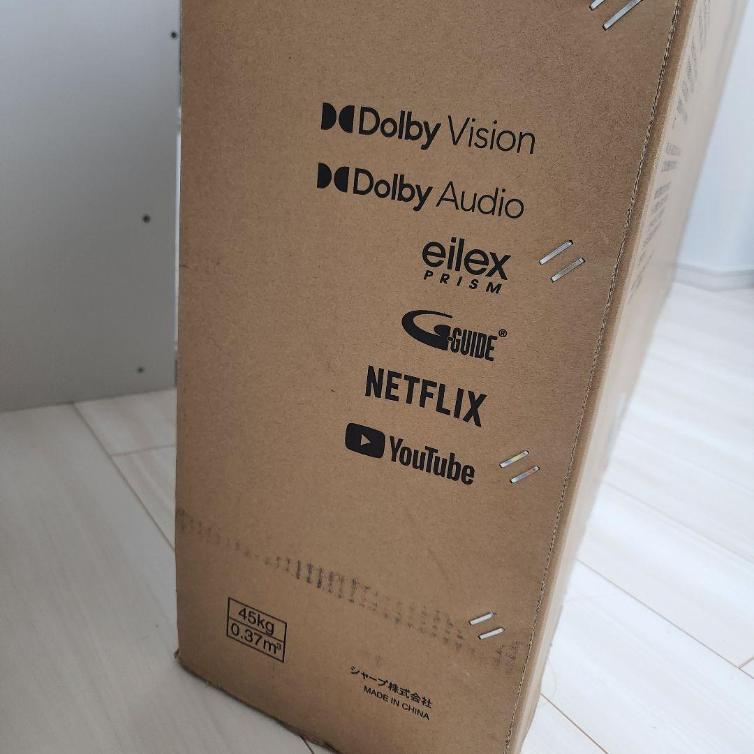 SHARP 4K有機ELテレビ4T-C65DQ1/65インチ2021年製