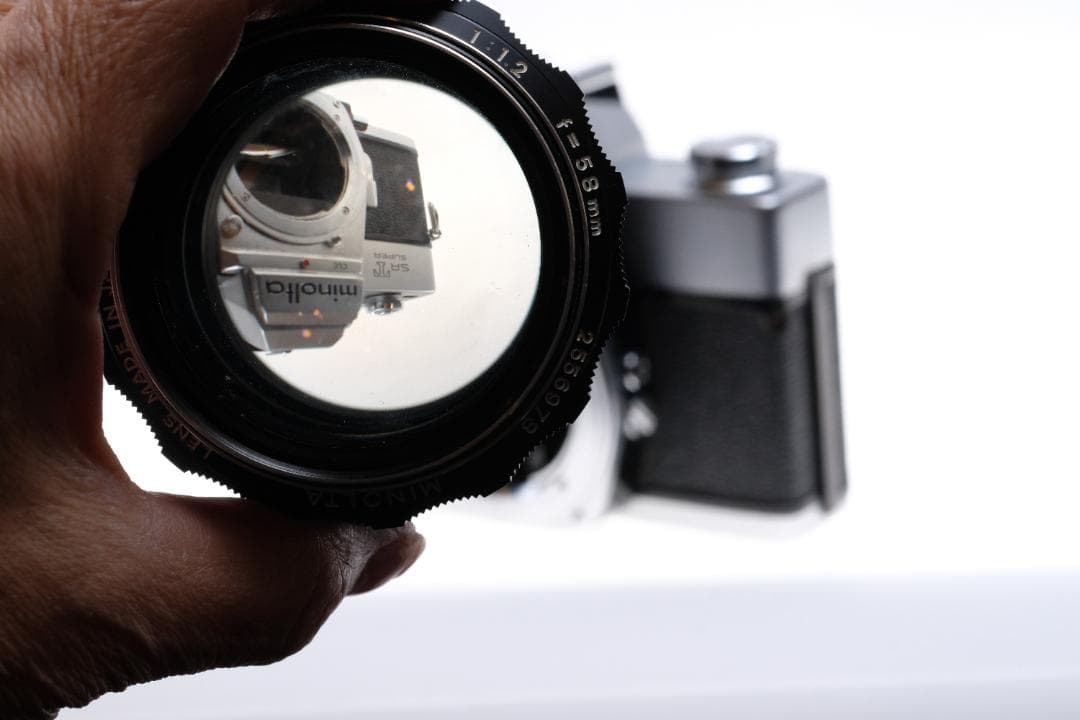 露出計OK ミノルタ SR-T SUPER + 58mm F1.2 難あり作例付