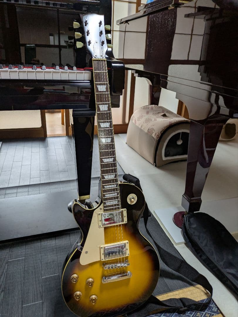 レフティ　レスポール　 エレキギター　 サンバースト　メイソン　Maison